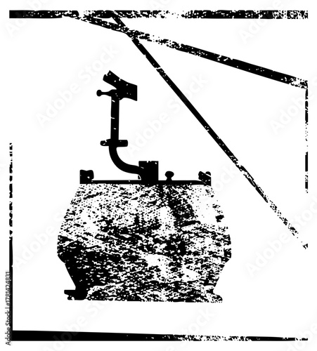 Demolition Ball Swinging over Concrete