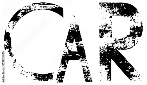 Car Typography Automotive Industry Messaging