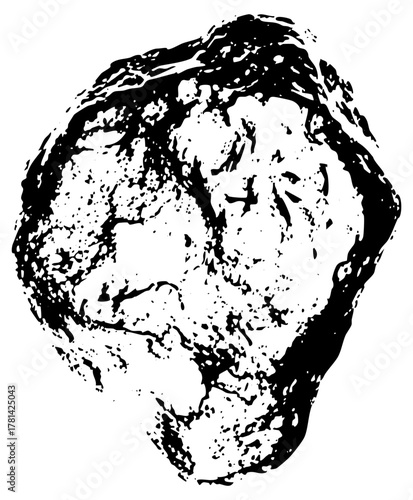 Lion head roars fiercely in a wild habitat