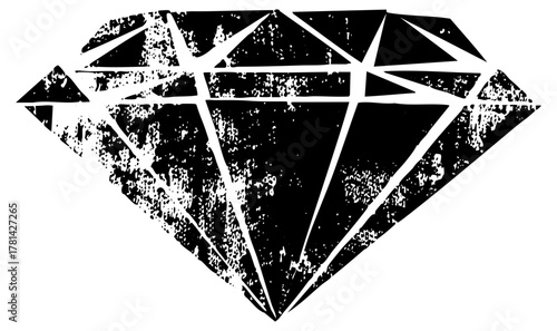 Diamond shines with distressed texture for jewelry design