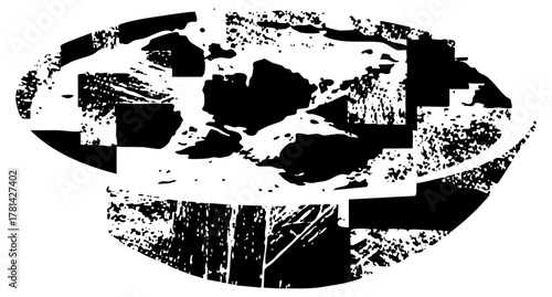 Abstract Shape Explores Texture in Graphic Design