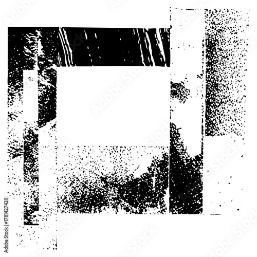 Abstract shapes compose textured design