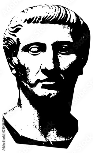 Bust portrays strength in classical antiquity