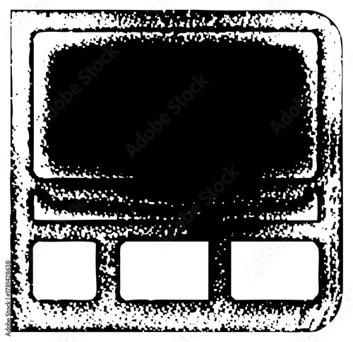 Retro Game Console Blank Screen in Nostalgia