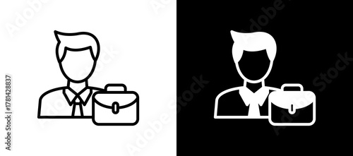 Businessman multistyle icon