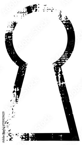 Keyhole reveals mystery in darkness