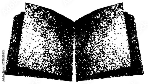 Open book texture in a vintage study