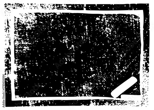 Chalkboard information with texture in a classroom