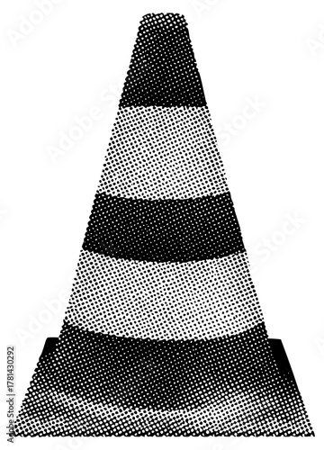 Traffic cone banding for road construction