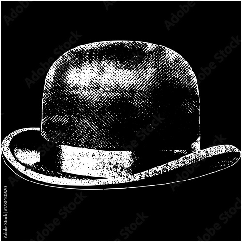 Bowler hat elegance in vintage style