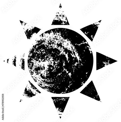 Sunburst radiates energy in a cosmic illustration