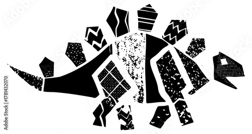 Abstract Shape Composition Explores Fragmentation in Modern Design