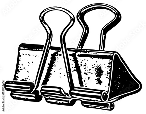 Binder Clips Fasten Documents in an Office