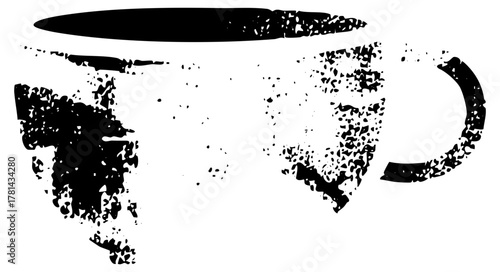 Coffee Cup Splashes Texture