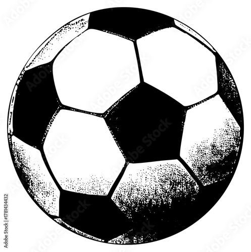 Soccer ball texture for sports equipment