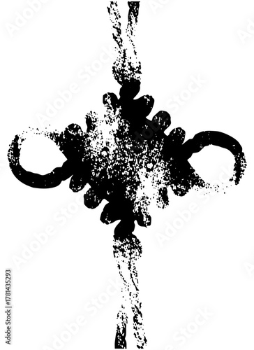 Scorpion Illustrates Danger in a Desert Landscape