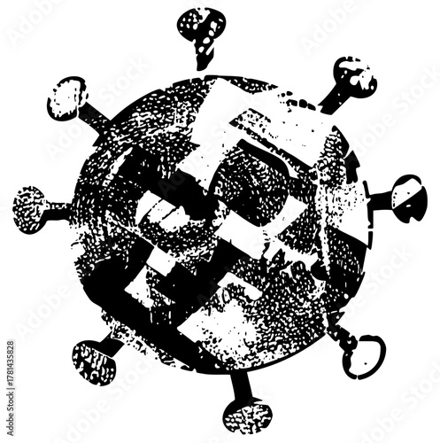 Virus Illustration Infection Within Healthcare