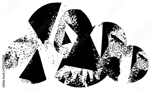 Abstract Typography Grunge Texture in Modern Design