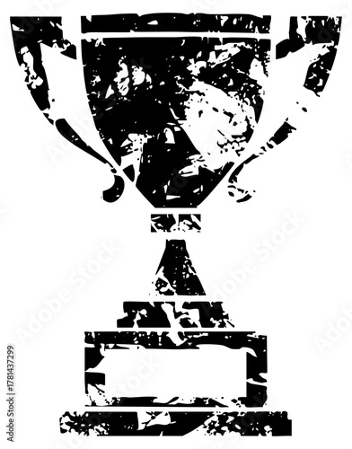 Award Stands Proudly in Victory Celebration