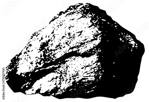 Rock formation texture in a geological landscape