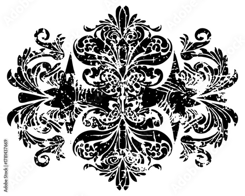 Damask Embellishes Victorian Interior