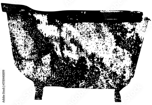 Bathtub texture in a bathroom