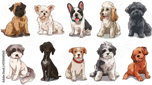 Professional, High-Quality Images of Adorable Dogs and Puppy Pets from Various Breeds