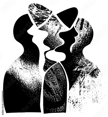 Faces Interact Abstractly in Composition