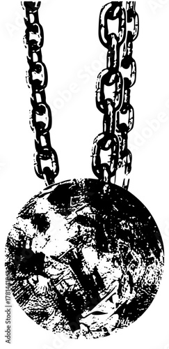 Globe hangs from Chains in Symbolic Restriction