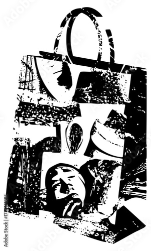 Woman Resting Illustration in Urban Setting