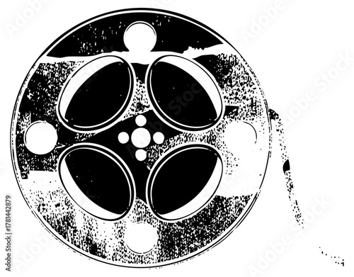 Film Reel Retro Aesthetic for Cinematic Presentations