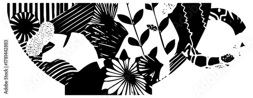 arrangement botanical illustration for greeting cards