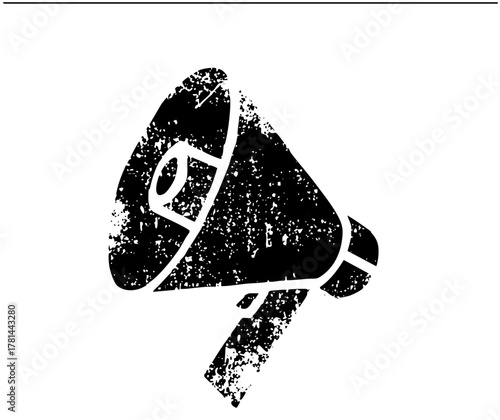 Megaphone Announces News in a Public Forum