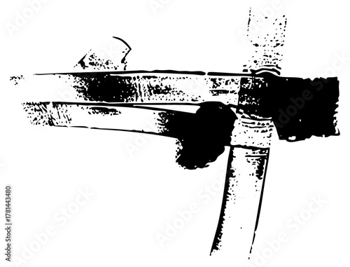 Hammer Driving Nail Into Wood – Illustration