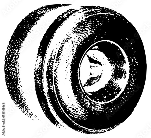 Tire rotates dynamically in automotive industry