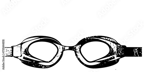 Swim Goggles Display Texture for Water Sports