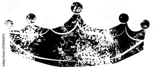 Crown celebrates unity with figures in a symbolic arrangement