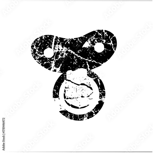 Pacifier Illustrates Distress Grunge Texture