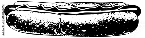 Hotdog Illustrates Flavorful Meal in Fast Food