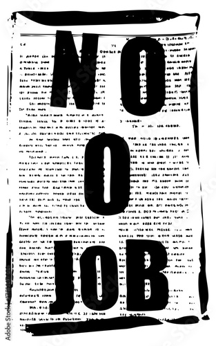 Typography declares NO in bold lettering