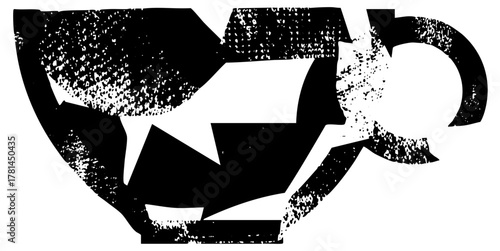 Abstract faces communicate connection in a modern design