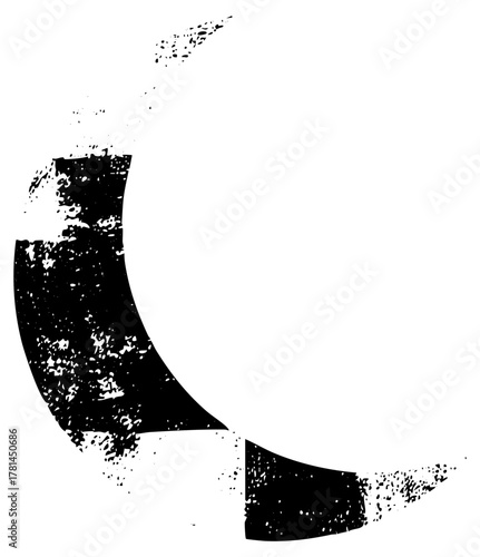 Brushstrokes Compose Abstract Texture in Graphic Design