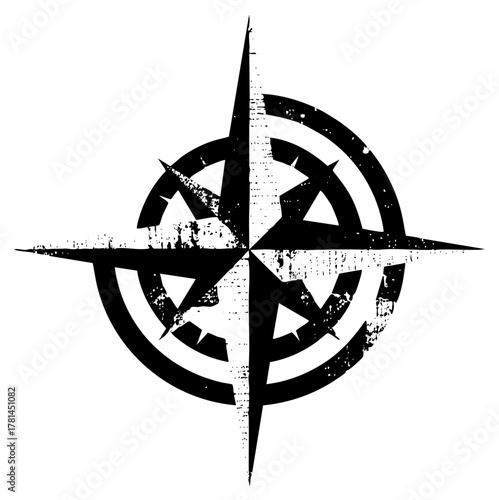 Compass Points Direction in Nautical Design