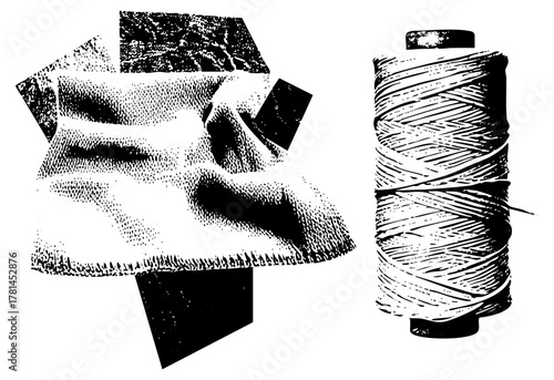 Fabric Forms Abstract Composition in Still Life