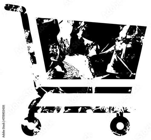 Shopping Cart Merchandise in Retail