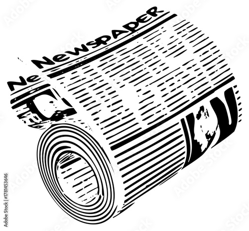 Newspaper Rolls Dynamically in Newsroom