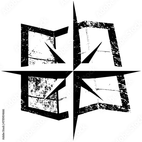 Compass Points Direction in Nautical Chart