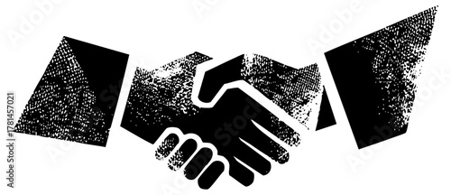 Handshake Demonstrates Agreement in Business