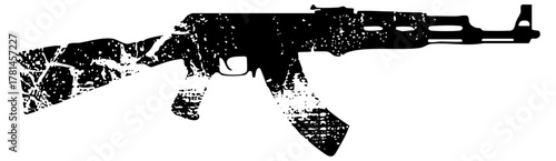 Assault rifle texture in a military context