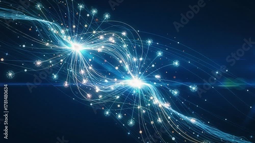 Abstract digital data stream and network connection